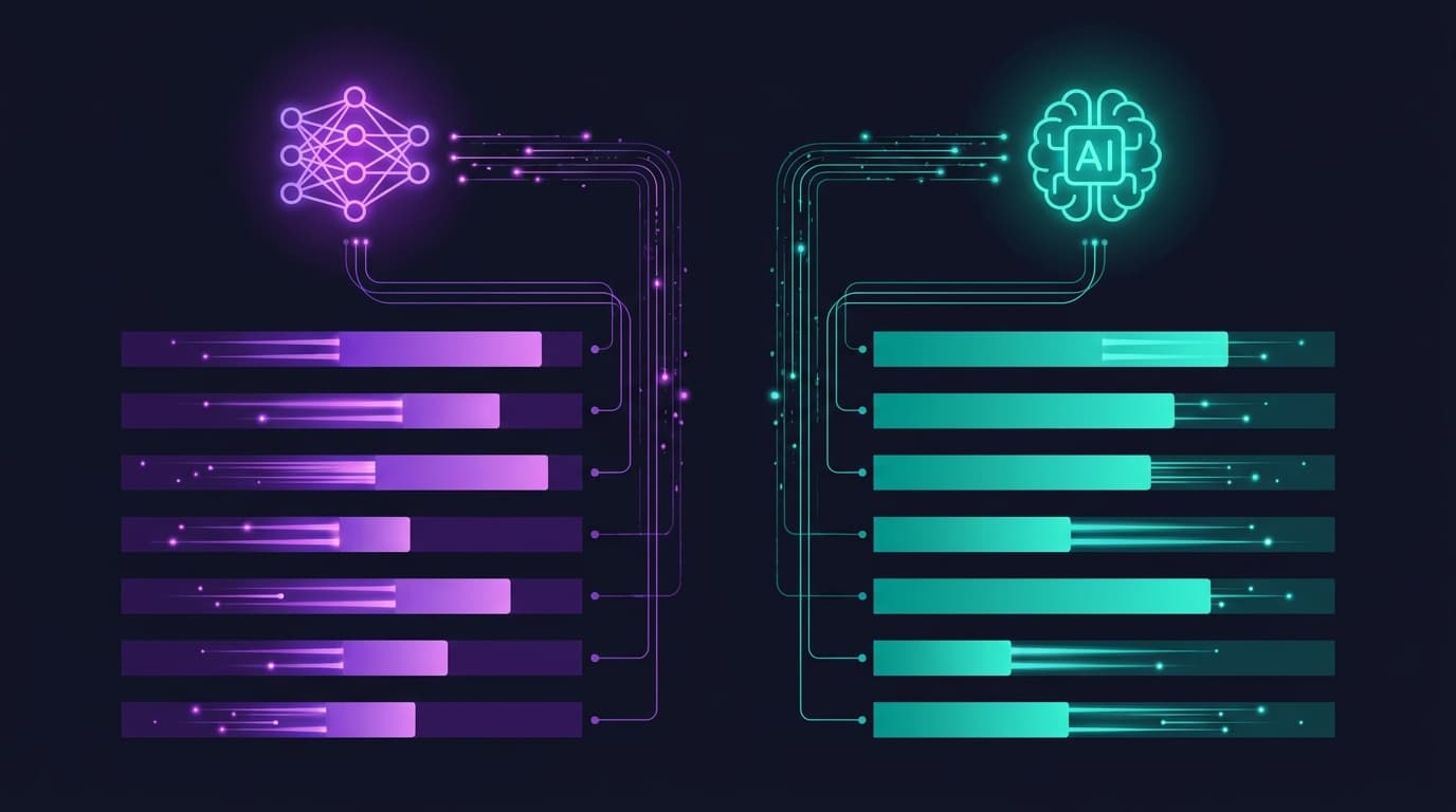 AI detection systems compared side by side while testing an undetectable AI writing tool